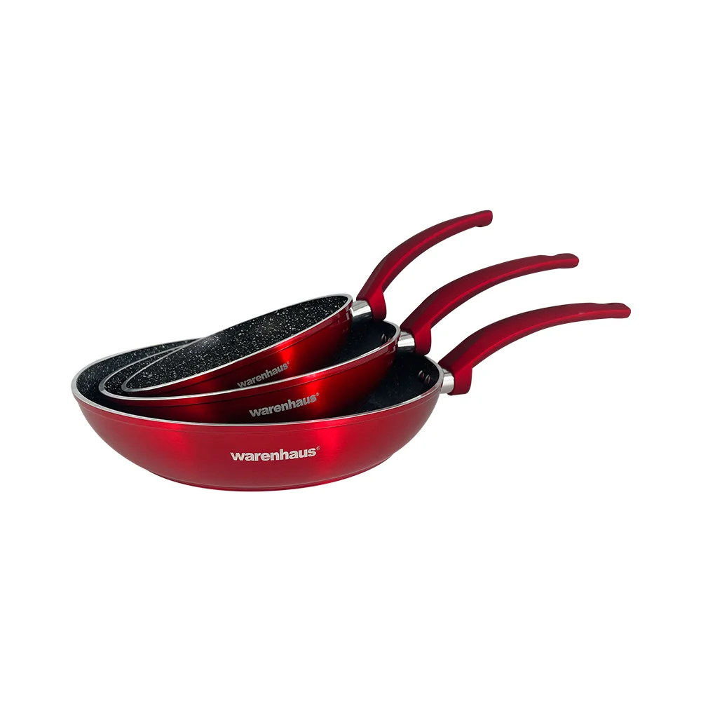 JUEGO DE SARTENES WARENHAUS X 3  GRAFITO