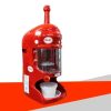 RASPADOR DE HIELO AMARILLO Y ROJO. VELOCIDAD: 250 - 300R/MIN. PRODUCCION: 90KGS/H. MOTOR: 300W. ENERGIA 110V/60HZ