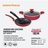 35275 JUEGO OLLA Y SARTEN MERIDIANO ROJO