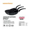 M29021 JUEGO DE SARTENES X3 WARENHAUS GRAFITO
