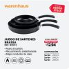 M33913 JUEGO DE SARTENES X 3 WARENHAUS BRASSA