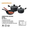 M35212 JUEGO OLLAS Y SARTEN C/ ESPATULA WARENHAUS VITAL