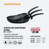 M35471 JUEGO DE SARTENES X 3 WARENHAUS ATRIA