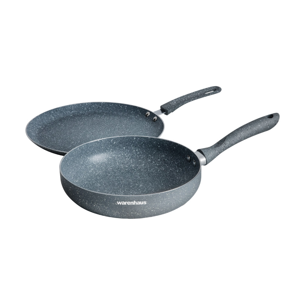 JUEGO DE SARTENES  Y PANQUETERO WARENHAUS GRAFITO