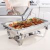 SAMOBAR DE UNA BANDEJA ACERO INOXIDABLE  53 X32X6.5 CM