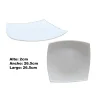 223778 Plato cuadrado opal blanco ref:fjp-130 \ fjp-130-w 13 - Imagen 2