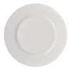 Plato tendido redondo blanco opal  28 cm 10