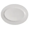 532460 Plato opal blanco oval ref:lpyp120 12 30 CM X 22 CM