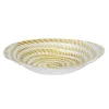 917616 Plato de vidrio Hondo Dorado 31 cm 3O31097