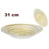 917616 Plato de vidrio Hondo Dorado 31 cm 3O31097 - Imagen 2