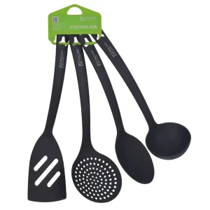 Juego cucharetas cocina nylon x4 pz.