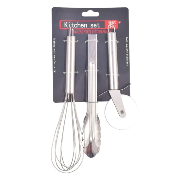 Juego cocina acero x 3 piezas - Imagen 2